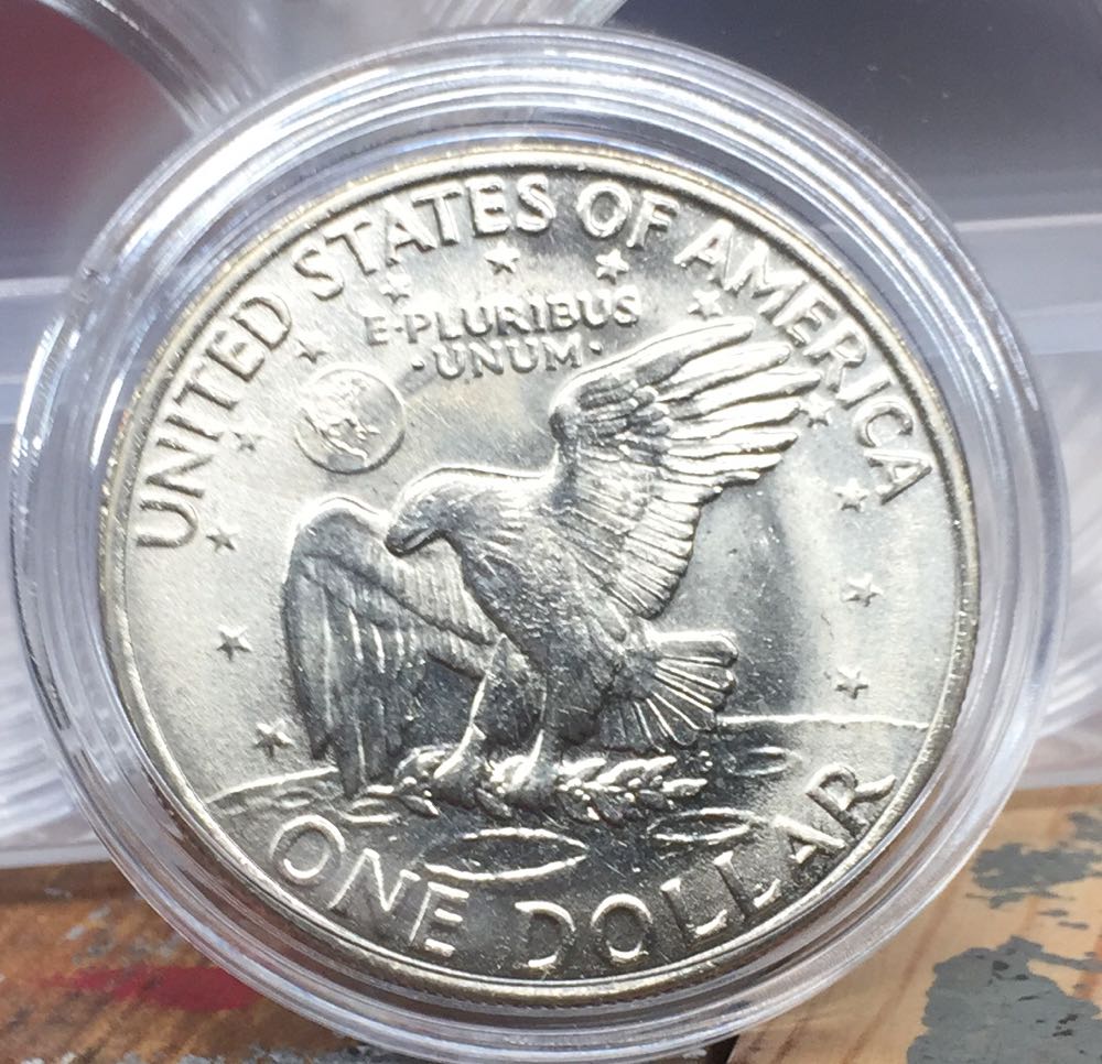 Eisenhower Dollar 1971D/Variety 1  coin collectible - Main Image 2