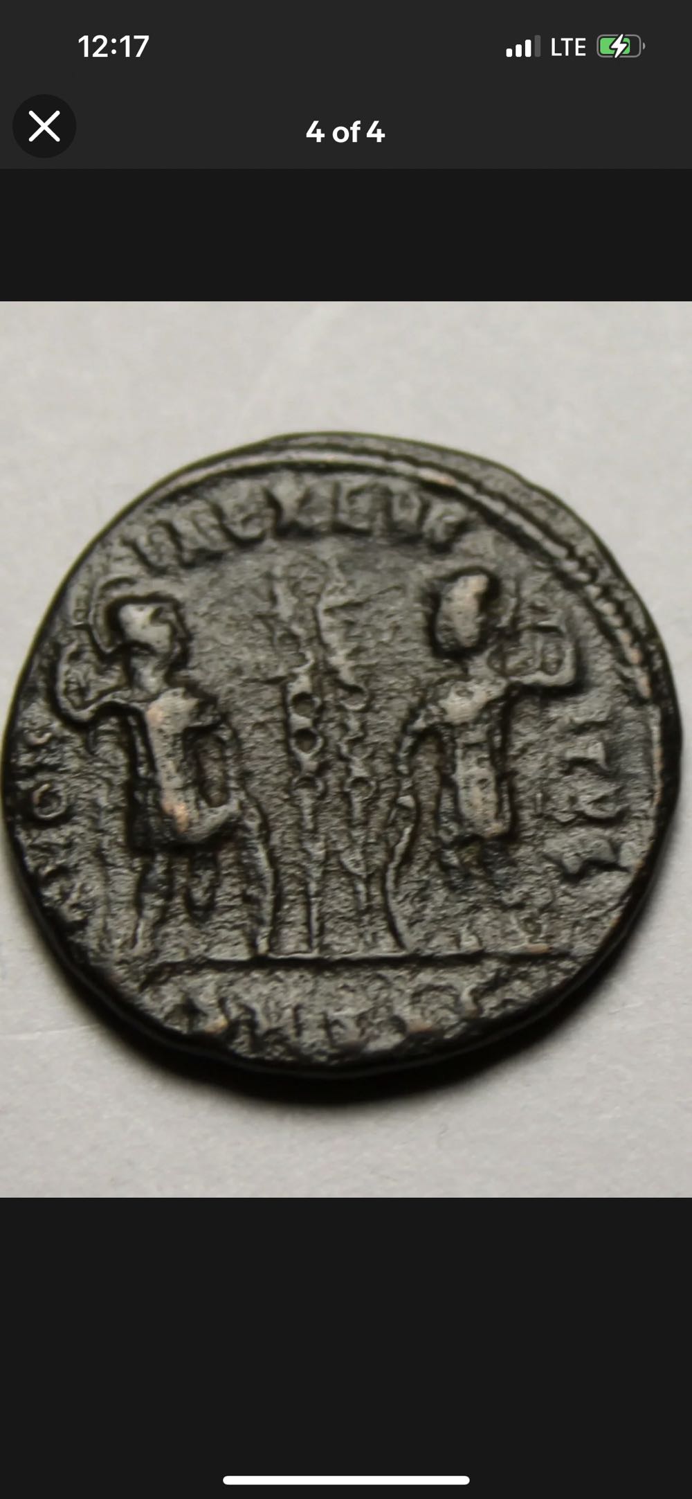 Constantius Rare ancient Roman coin Thessalonica 337AD Soldiers spears standards  coin collectible - Main Image 2