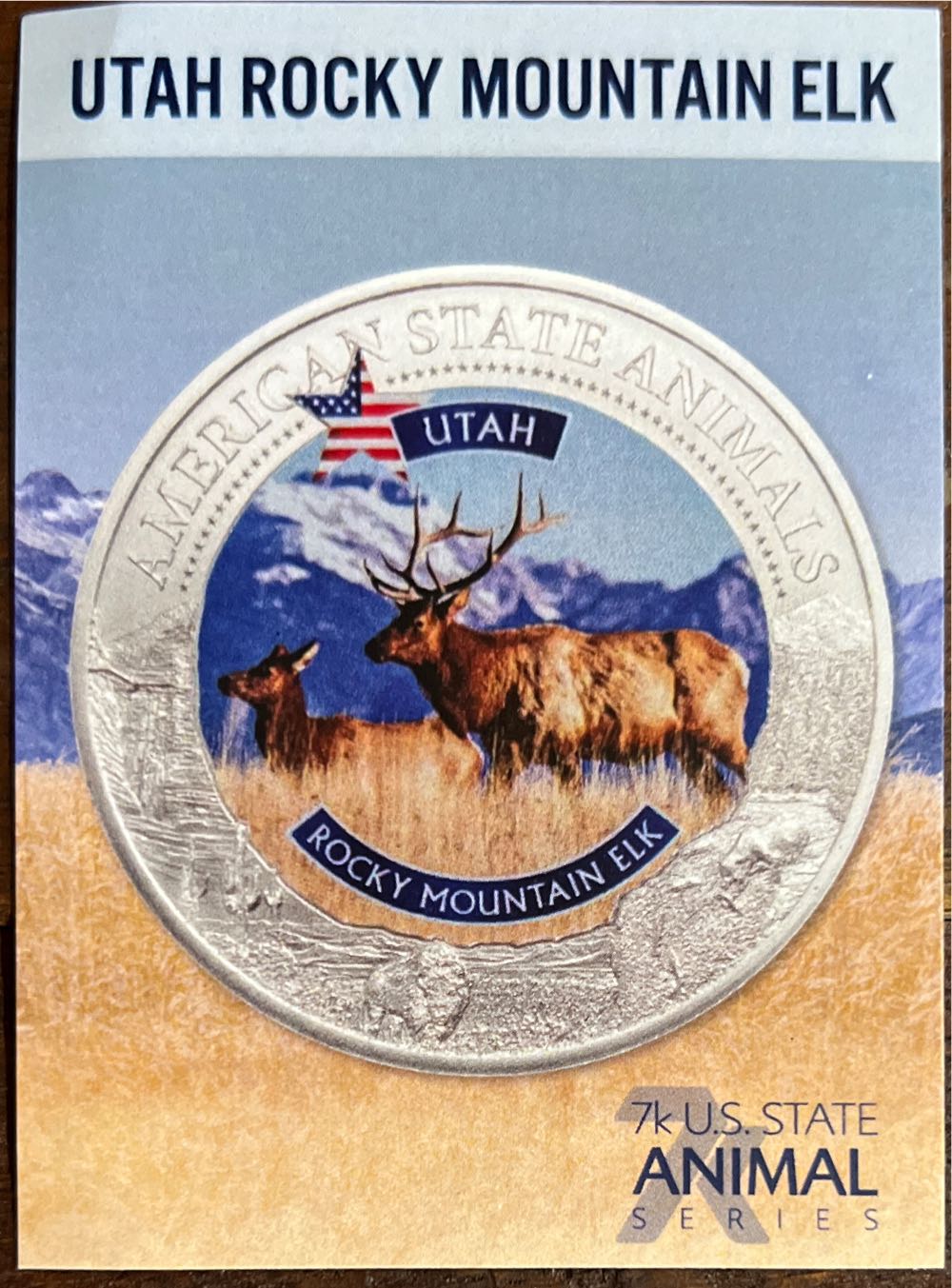 Utah - Rocky Mountain Elk  coin collectible - Main Image 3