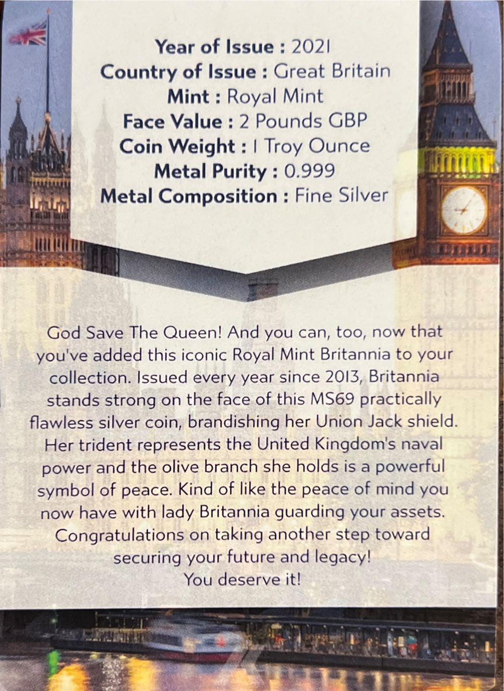 Royal Mint Britannia  coin collectible - Main Image 4