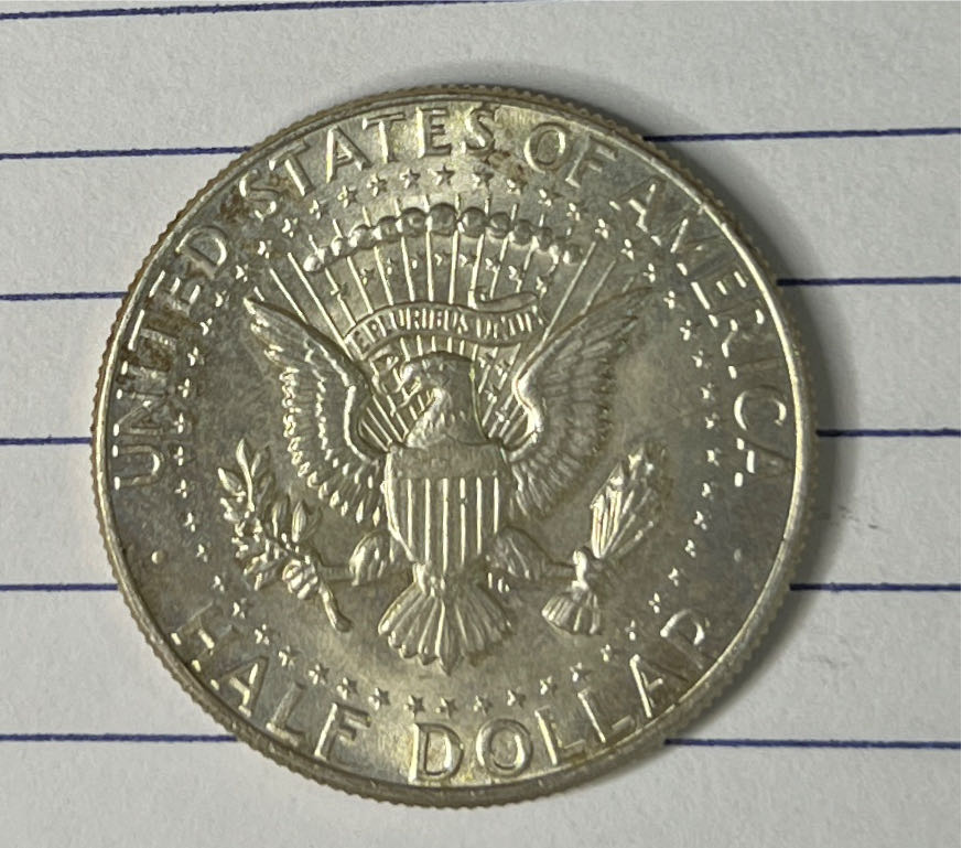 Kennedy Half Dollar, 1964-P, Type 1, Circ, 90% Silver  coin collectible - Main Image 2