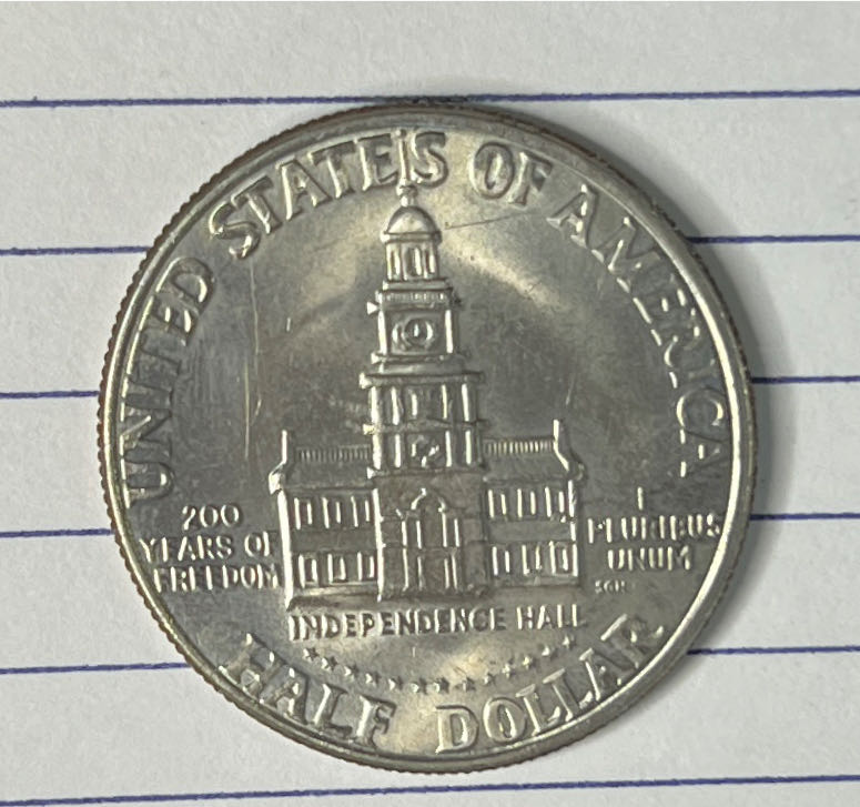 Kennedy Half Dollar 1976 D  coin collectible - Main Image 2