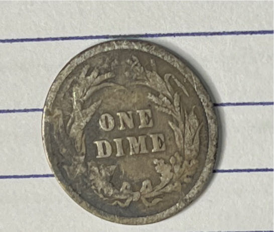 1897 Barber Dime  coin collectible - Main Image 2