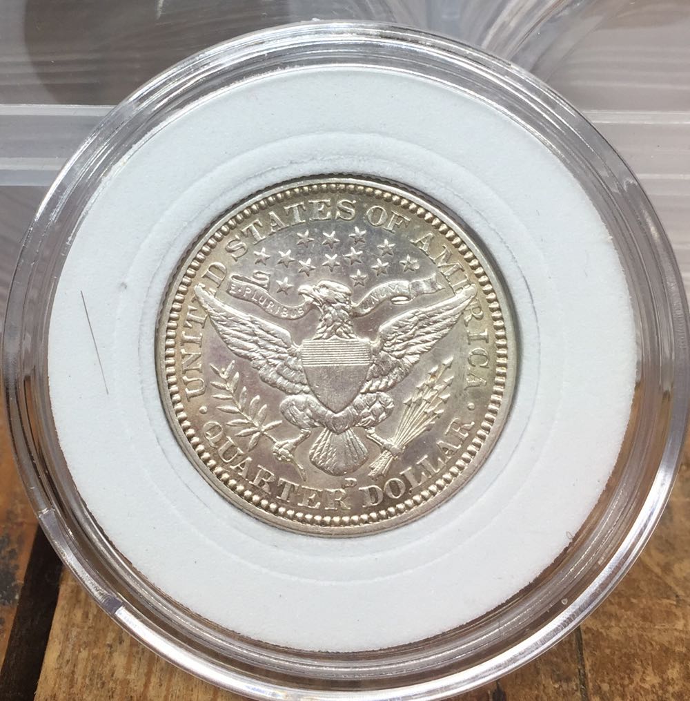 1915 D Barber Quarter  coin collectible - Main Image 2