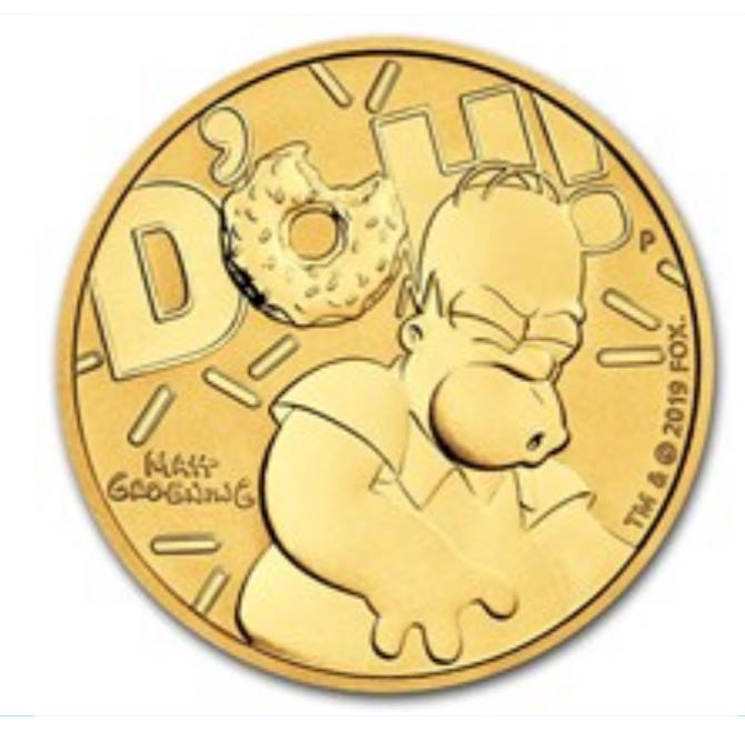 2020 Homer Simpson  coin collectible - Main Image 2
