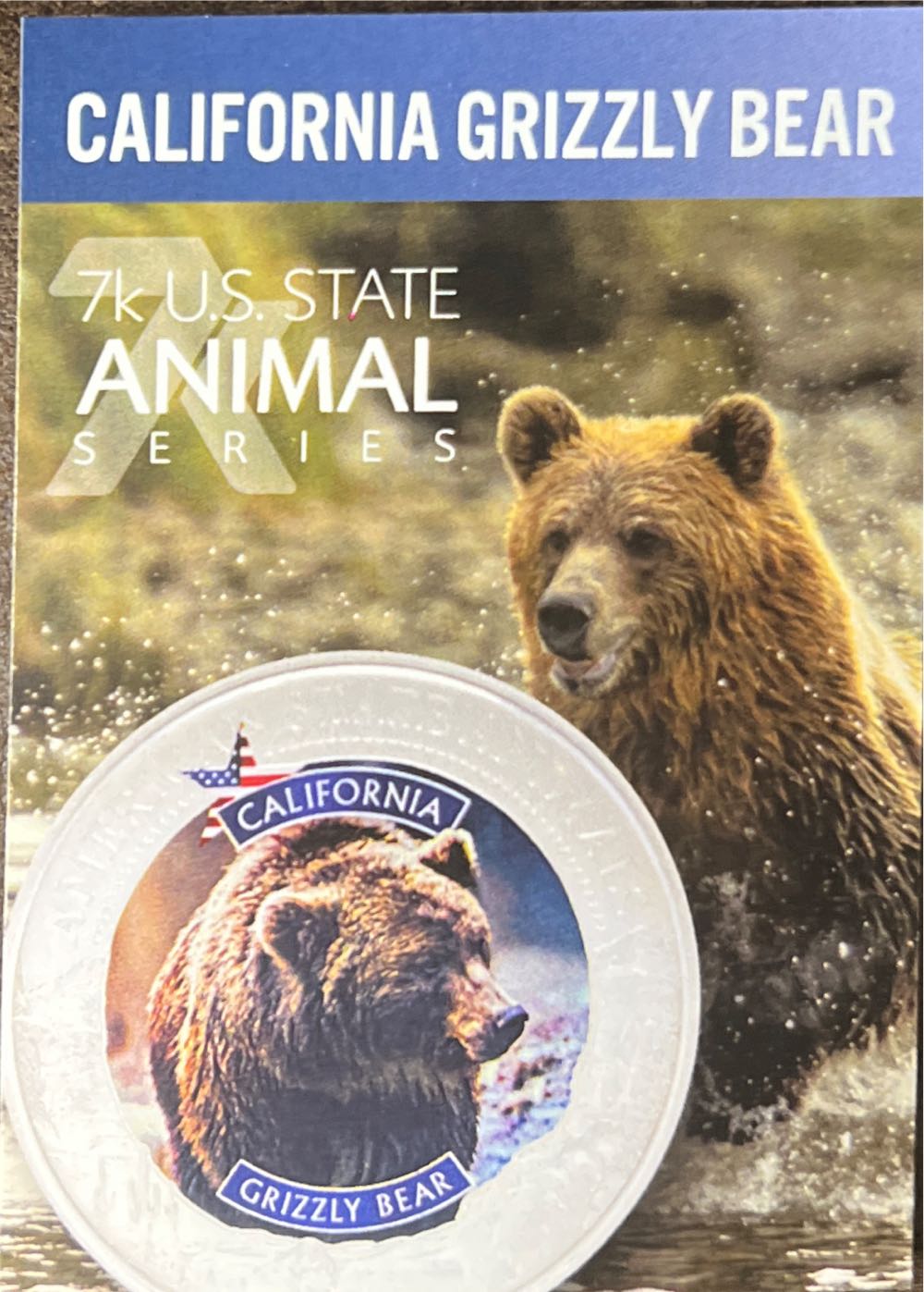 California-Grizzly Bear  coin collectible - Main Image 3