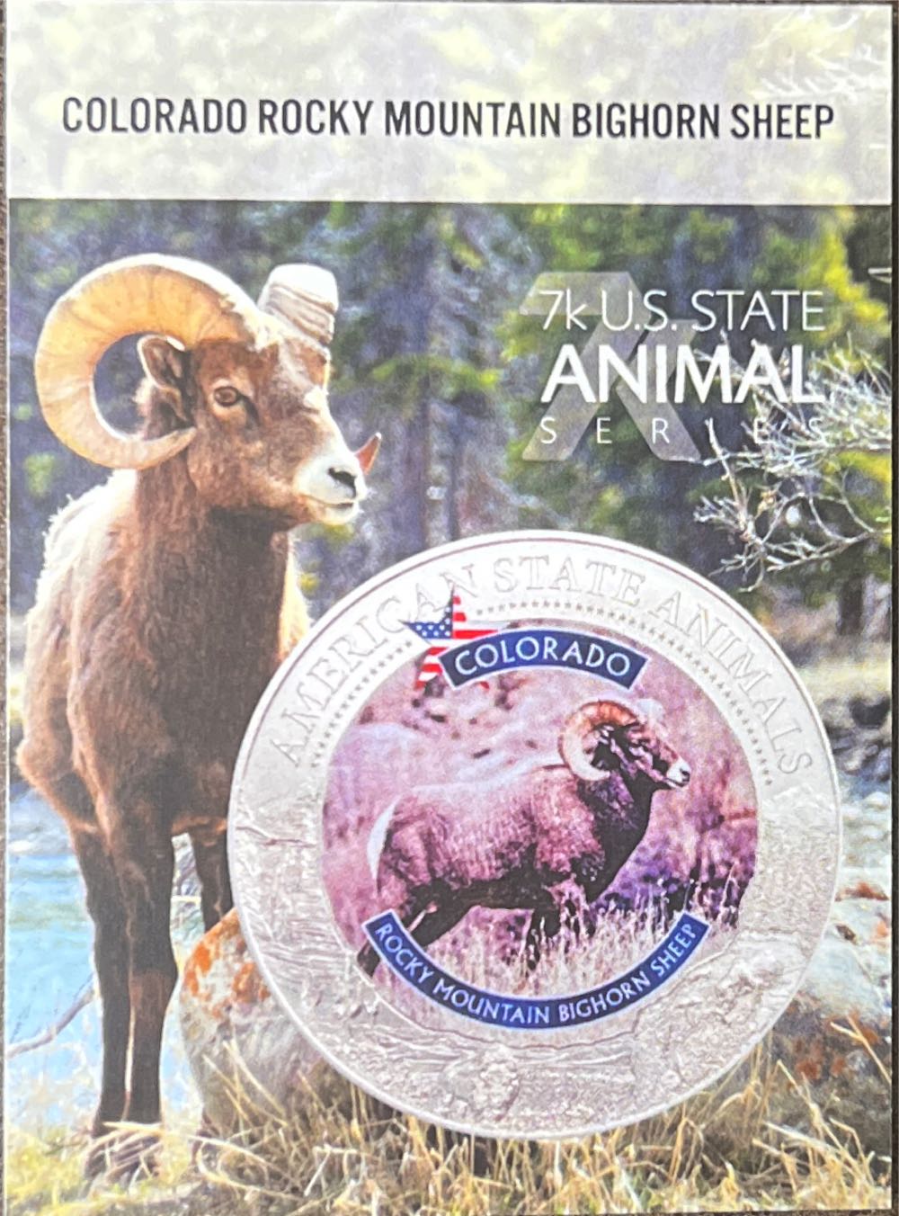 Colorado-Rocky Mountain Bighorn Sheep  coin collectible - Main Image 3