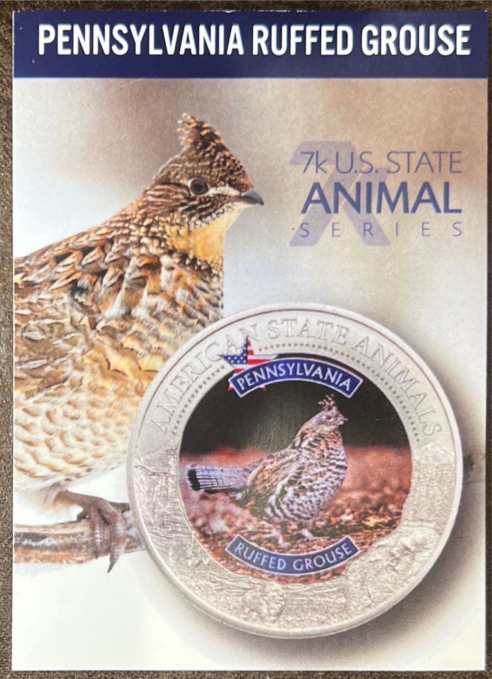 Pennsylvania-Ruffed Grouse  coin collectible - Main Image 3