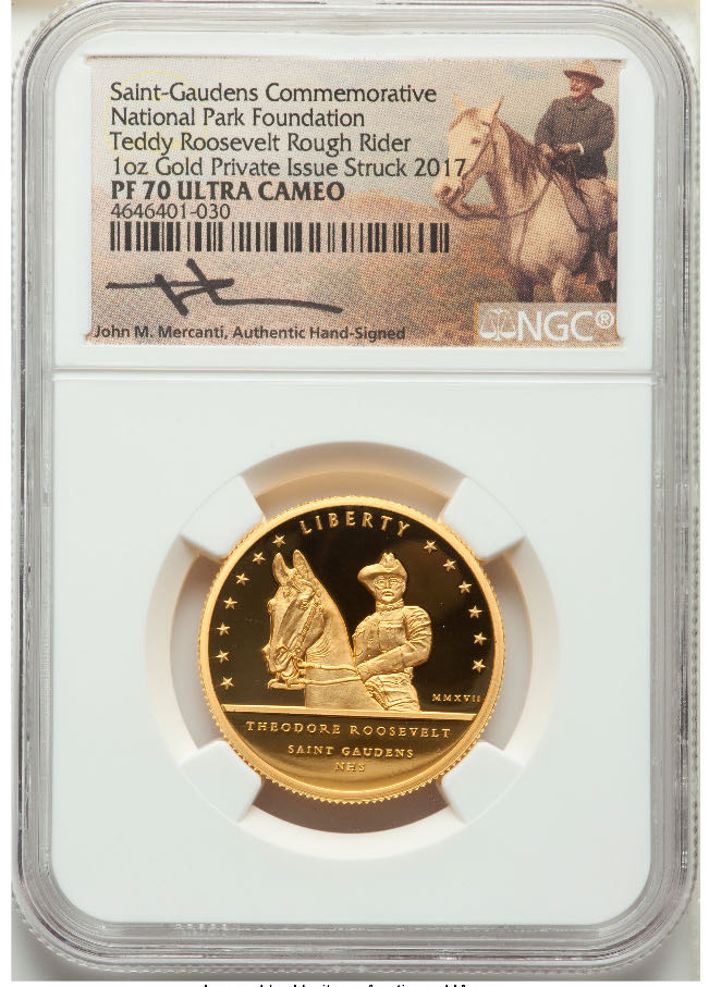 2017 Teddy Roosevelt Rough Rider  coin collectible - Main Image 1