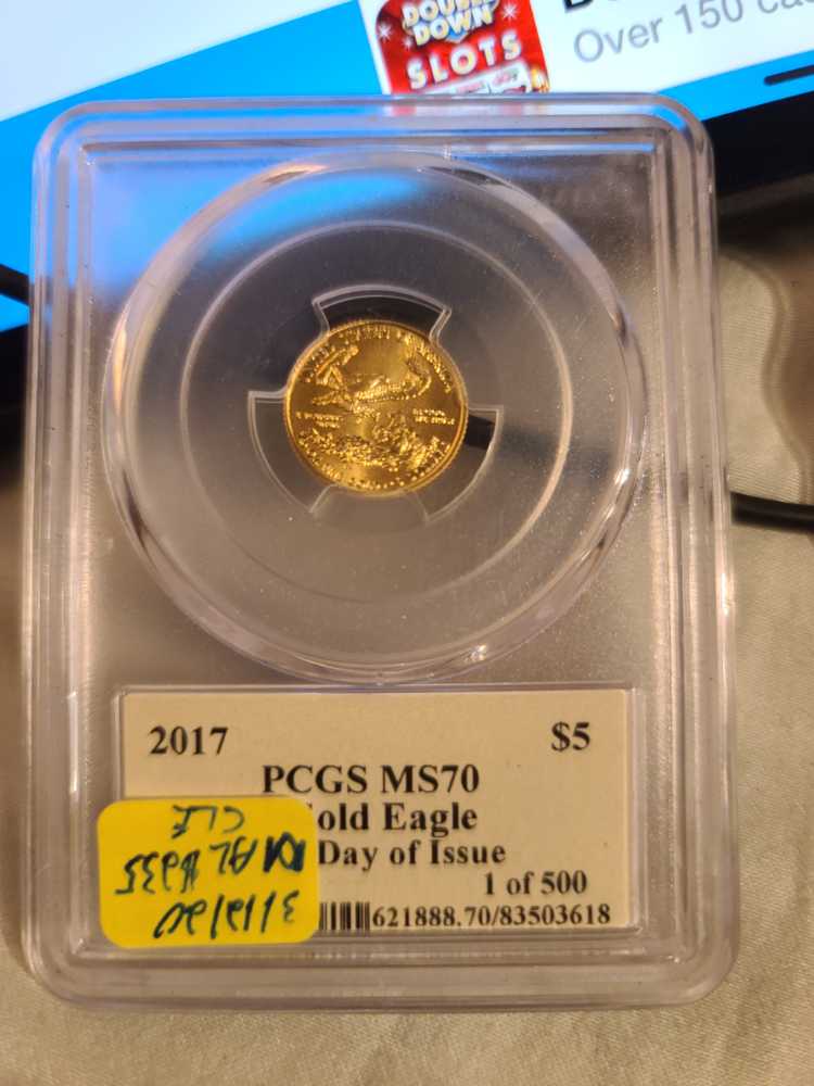 2016 $5 Gold Eagle  MS70 PCGS  coin collectible - Main Image 3