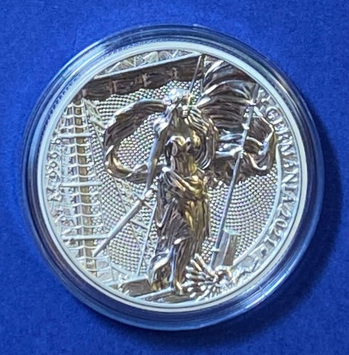 GRM - Lady Germania clutching an Imperial Sword  coin collectible - Main Image 1