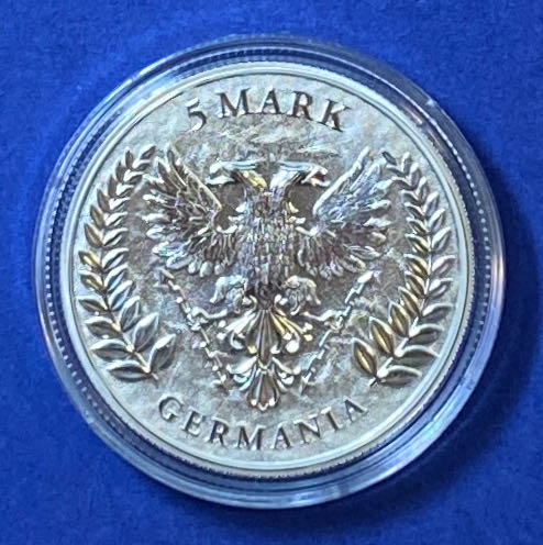 GRM - Lady Germania clutching an Imperial Sword  coin collectible - Main Image 2
