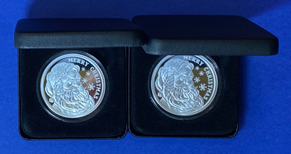GSM - 2021 Merry Christmas Santa  coin collectible - Main Image 2