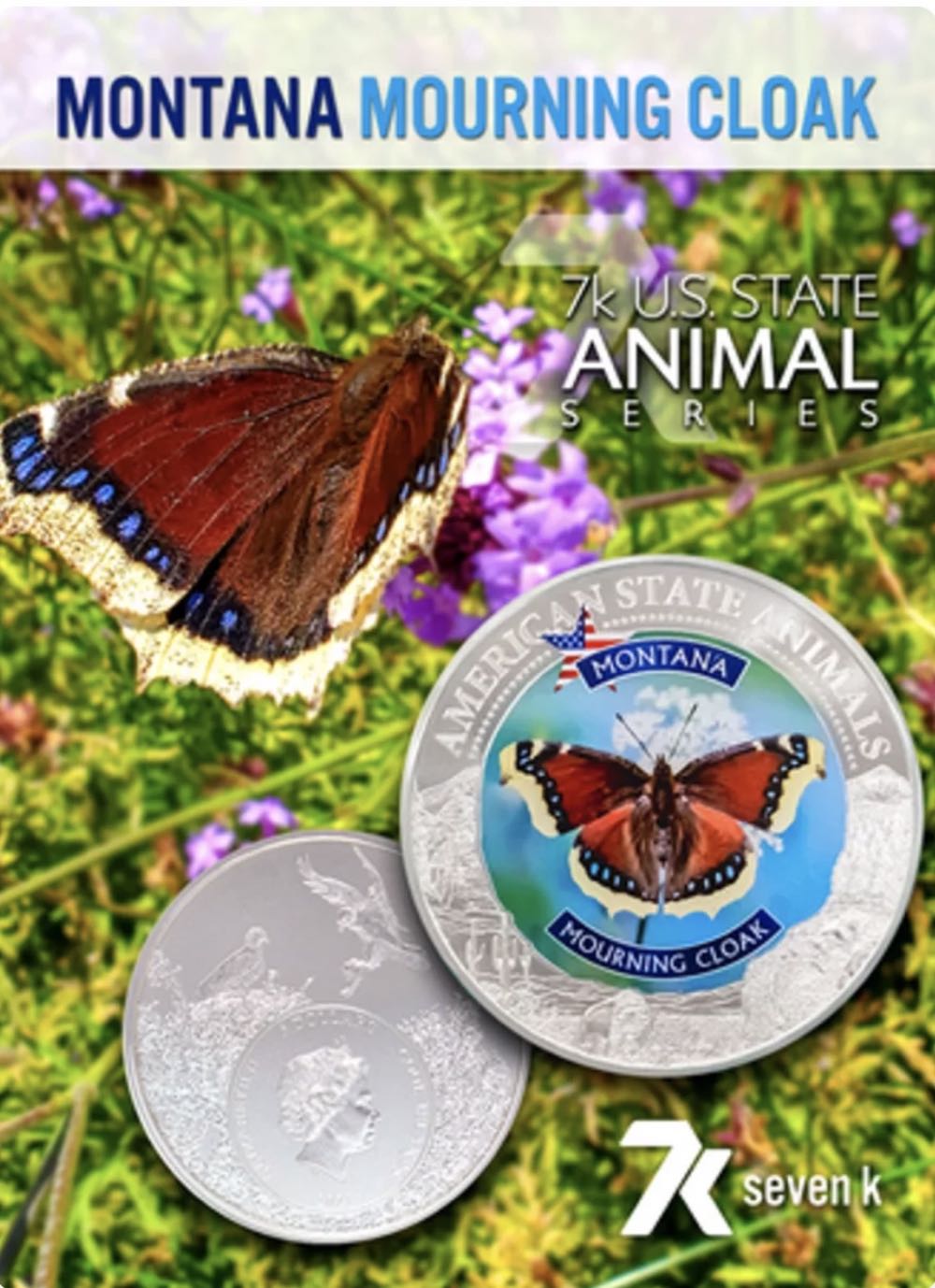 Montana - Mourning Cloak  coin collectible - Main Image 3