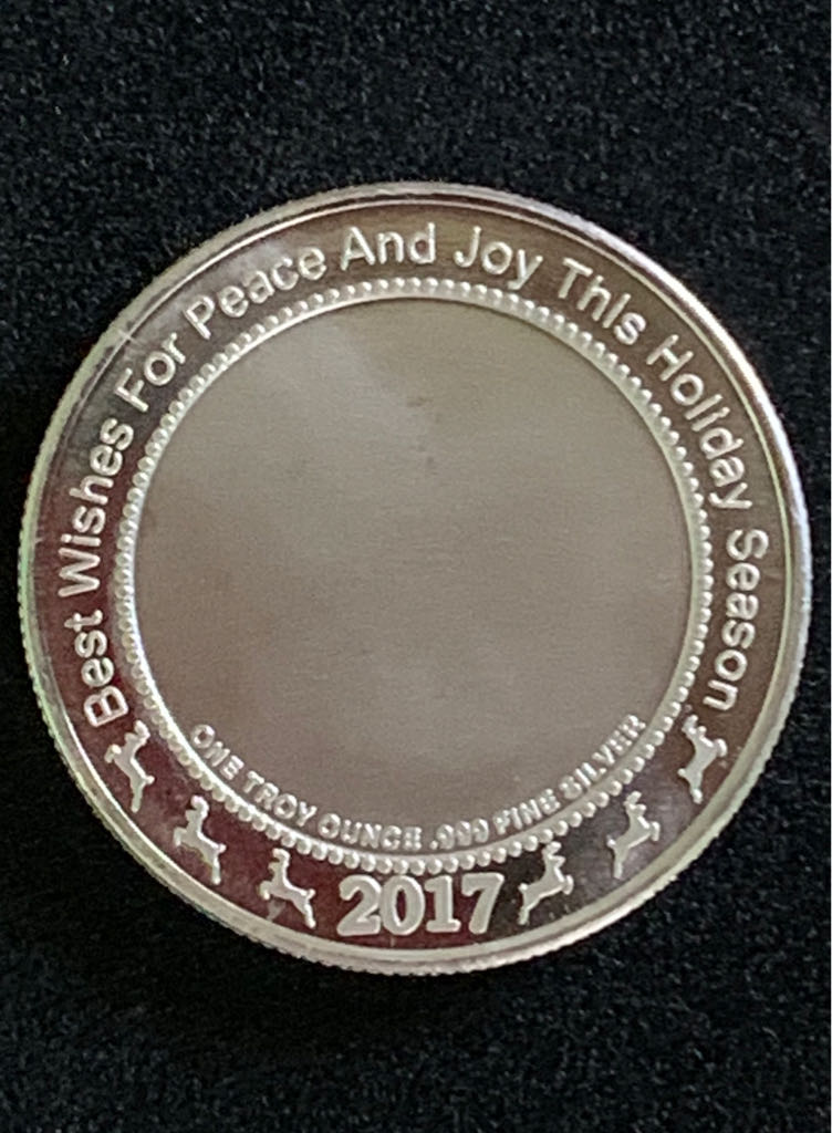 2017 Christmas Silver Round  coin collectible - Main Image 2