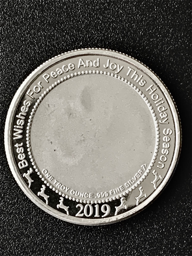 2019 Christmas Silver Round  coin collectible - Main Image 2