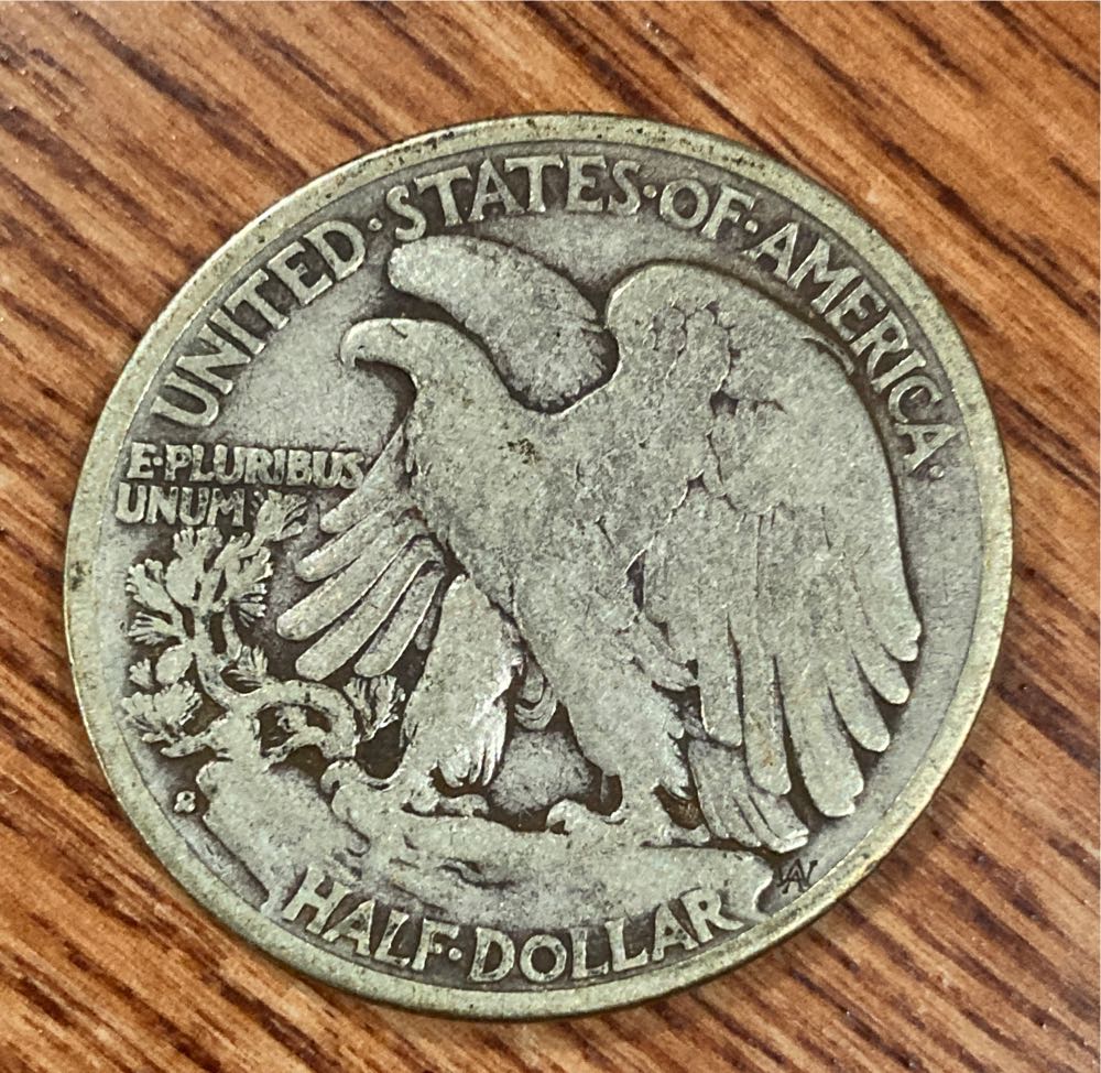 Walking Liberty Half Dollar 1928 S  coin collectible - Main Image 2