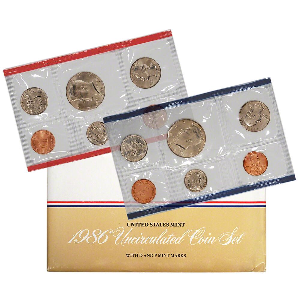 Uncirculated Mint Set - 1986 coin collectible - Main Image 1