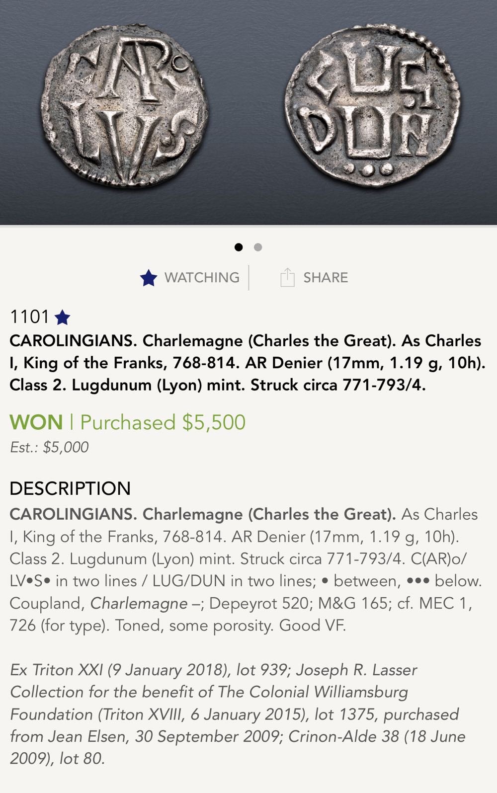 Charlemagne 771  coin collectible - Main Image 3
