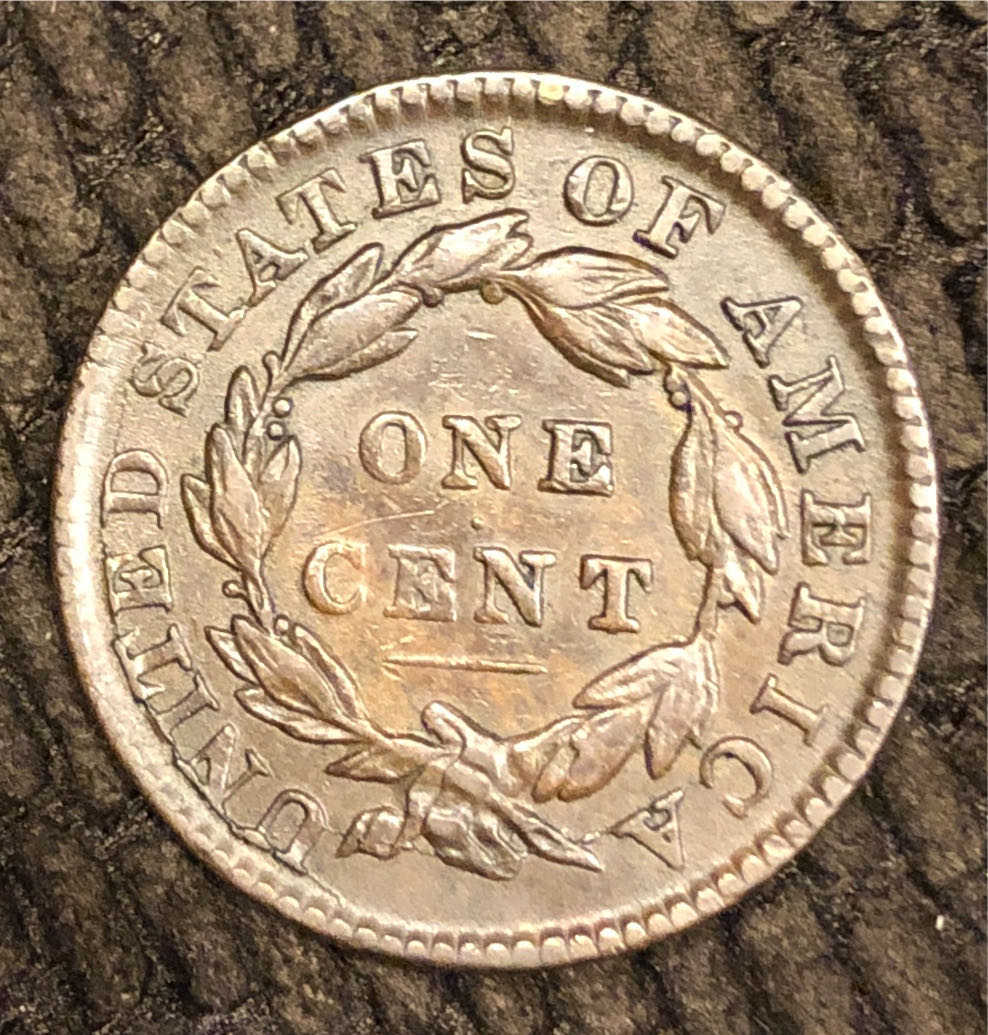 1 Cent - 1833 Coronet Head  coin collectible - Main Image 2