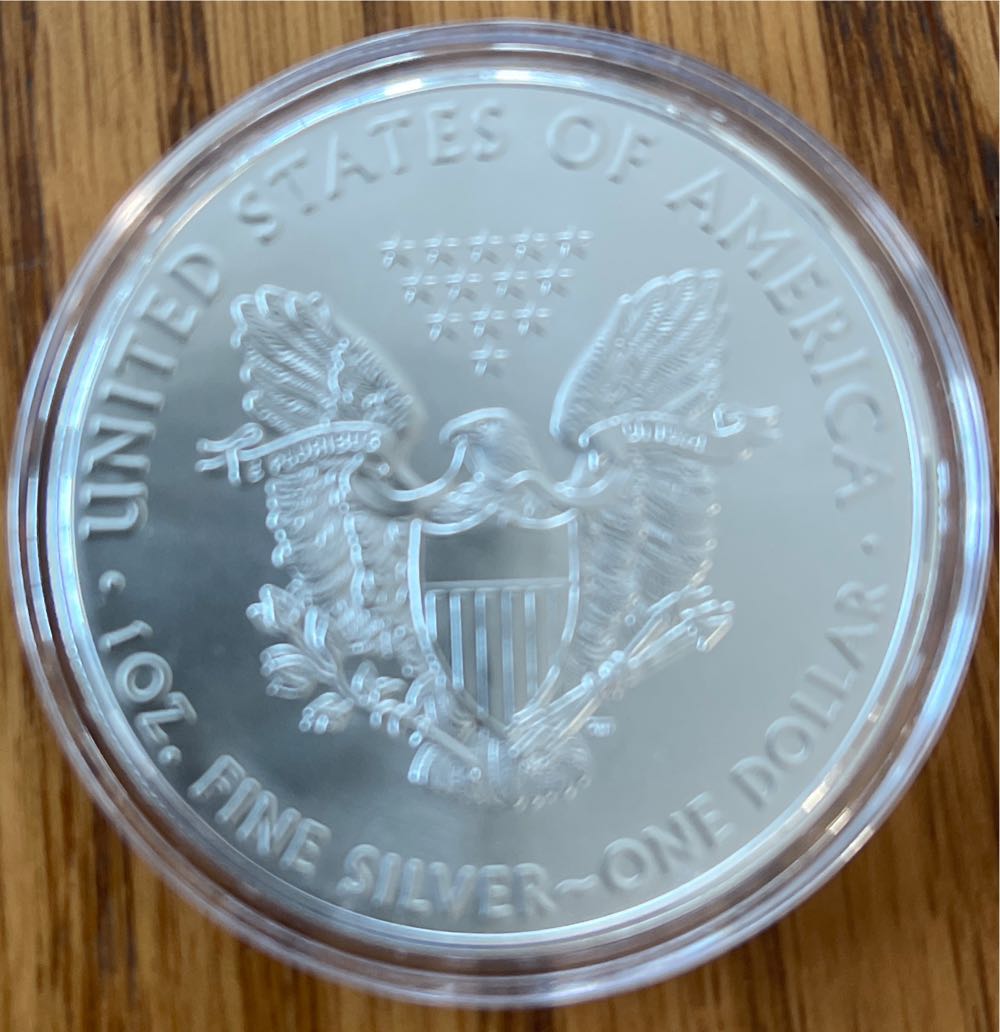 2021 US Mint American Eagle One Ounce Silver Uncirculated Type 1  coin collectible - Main Image 2
