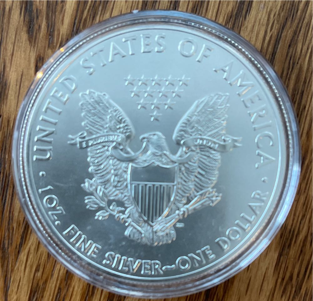 2013 US Mint American Eagle One Ounce Silver Uncirculated  coin collectible - Main Image 2
