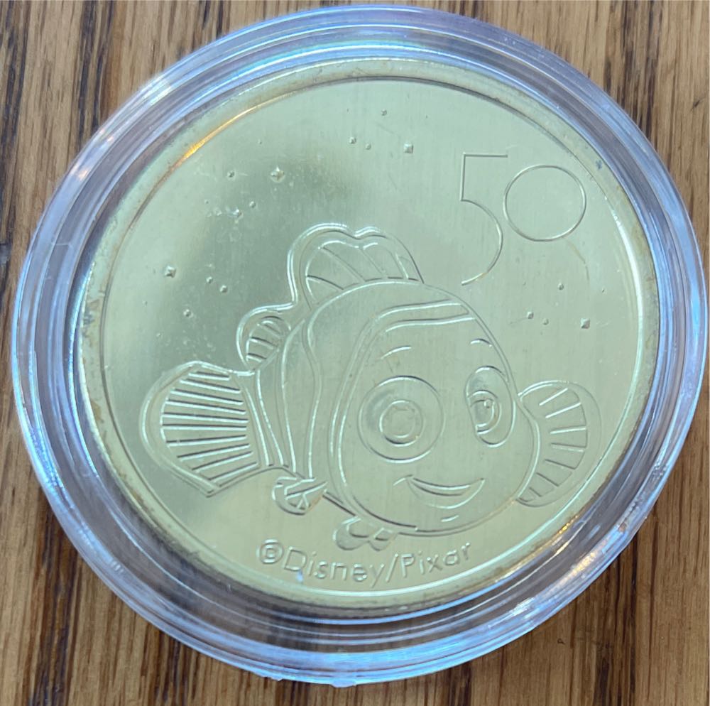 Disney 50th Anniversary Medallion - Nemo coin collectible - Main Image 1