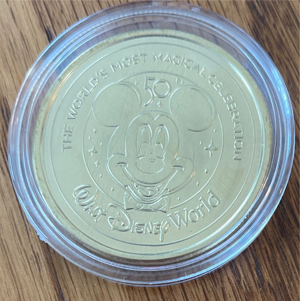 Disney 50th Anniversary Medallion - Flounder  coin collectible - Main Image 2