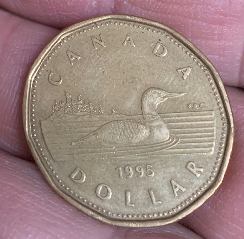 1995 Canadian Elizabeth II Dollar  coin collectible - Main Image 2
