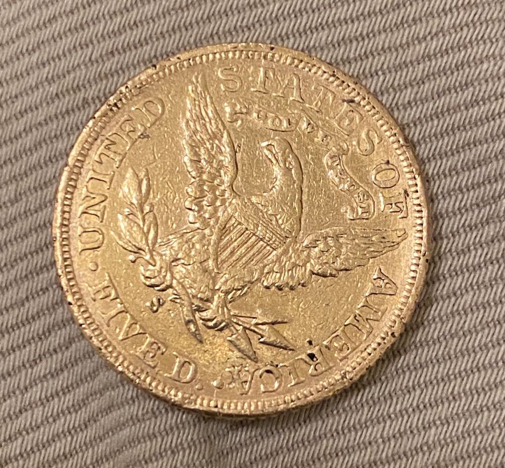 1911 Liberty Gold 5 Dollar  coin collectible - Main Image 2