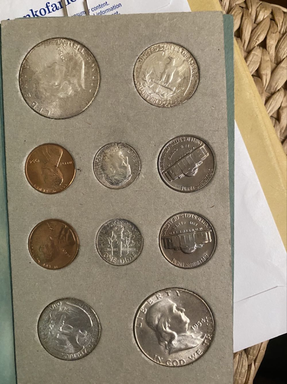 1954 Treasury Dept Mint Set  coin collectible - Main Image 3