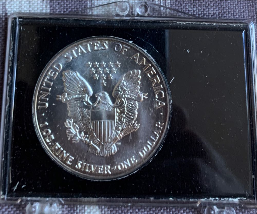 1987 American Silver Eagle Dollar  coin collectible - Main Image 2