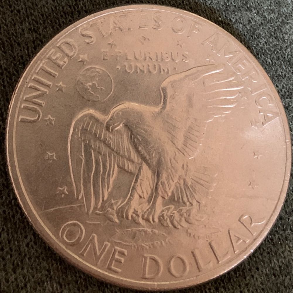 1972 Eisenhower Silver Dollar  coin collectible - Main Image 2