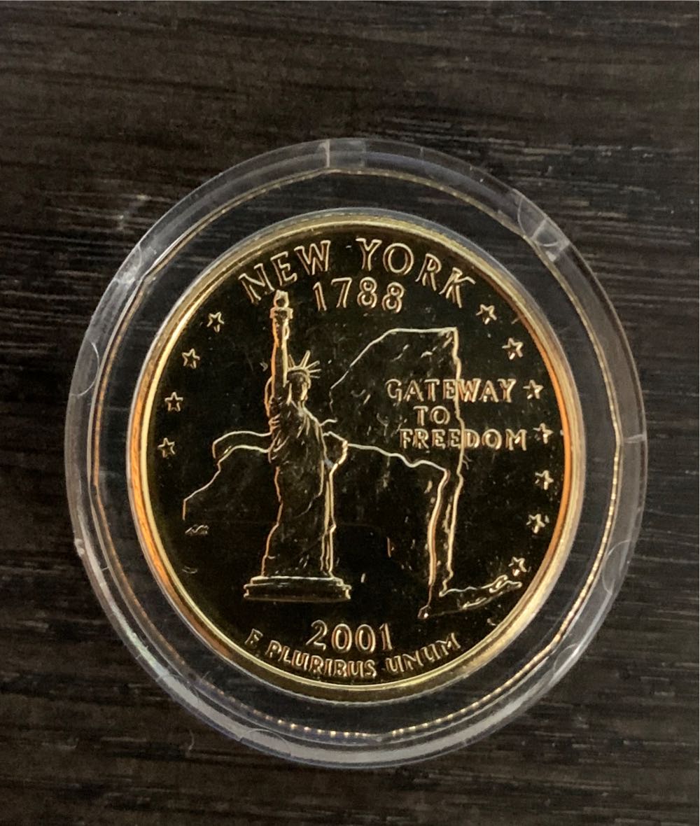 2001 New York Babe Ruth Quarter  coin collectible - Main Image 2