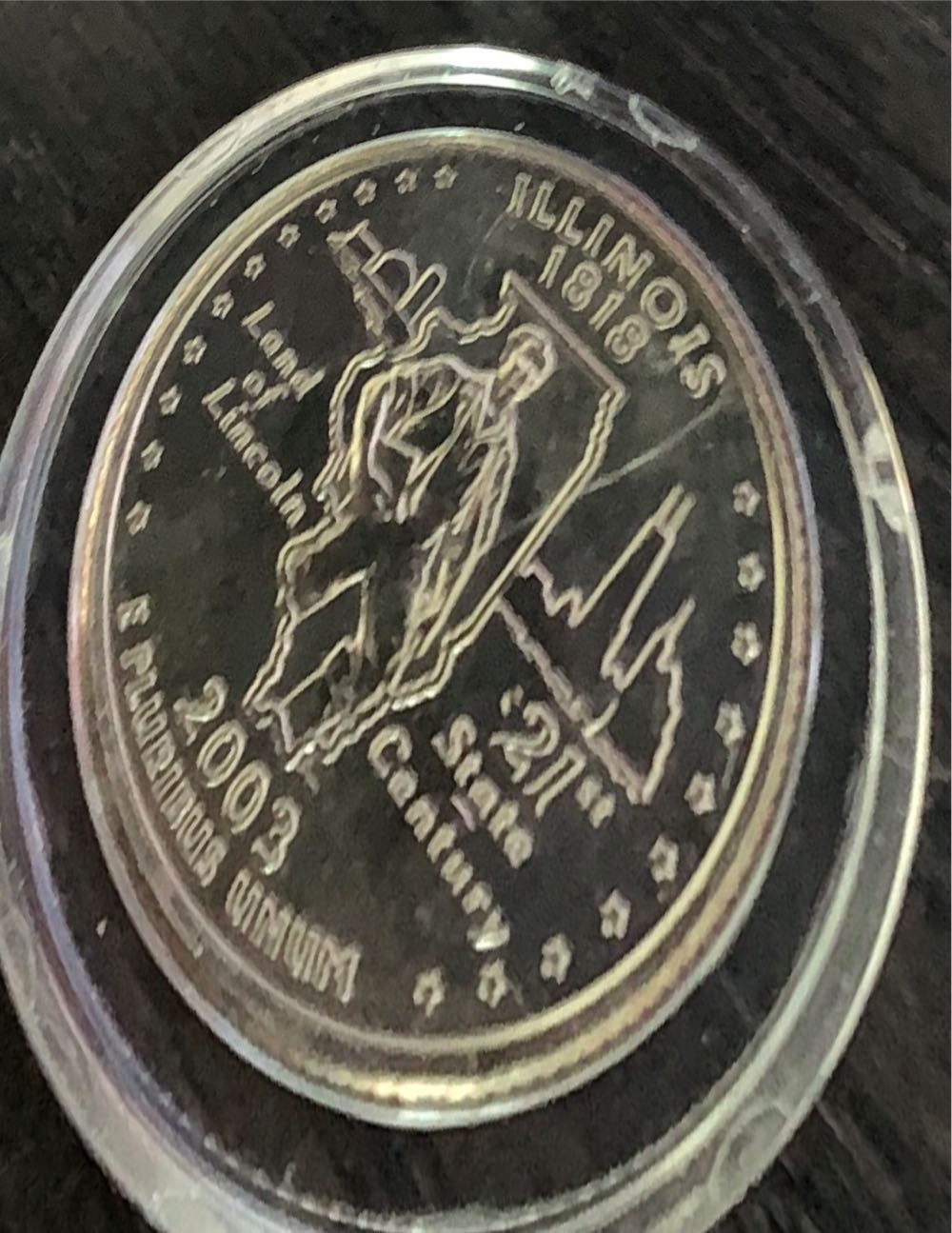 2003 Obama Presidential Dollar  coin collectible - Main Image 2