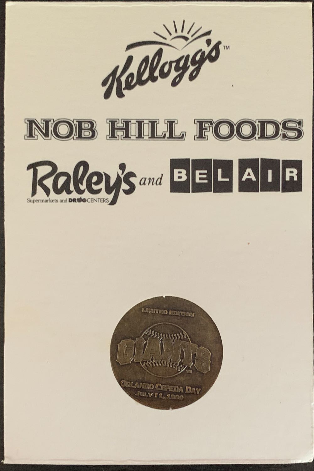 1999 Orlando Cepeda Commemorative Coin  coin collectible - Main Image 2