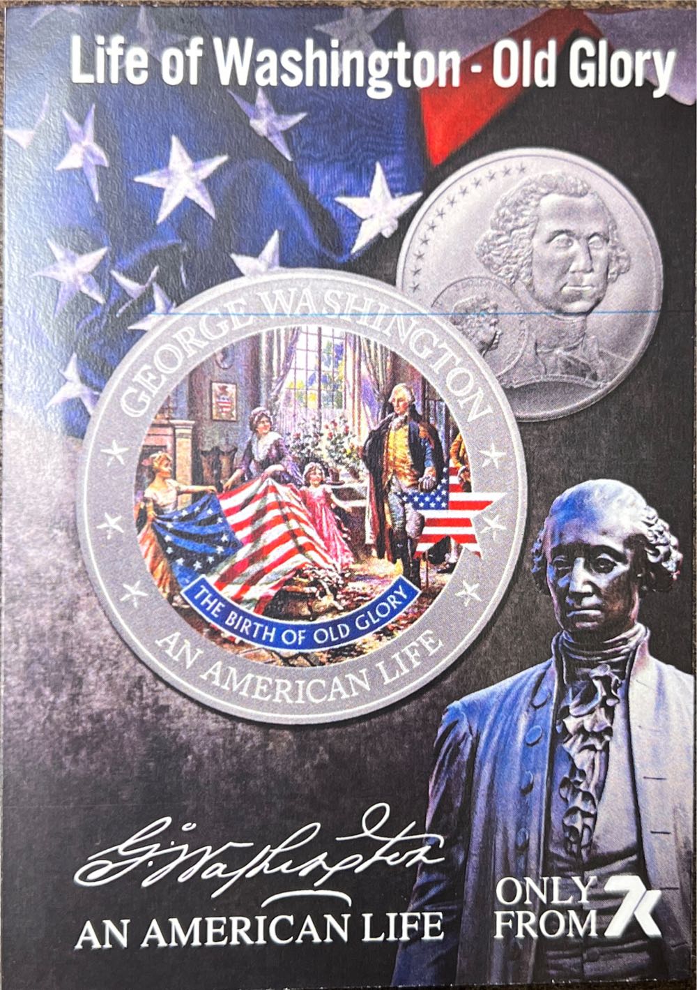 Life Of Washington - Old Glory  coin collectible - Main Image 3