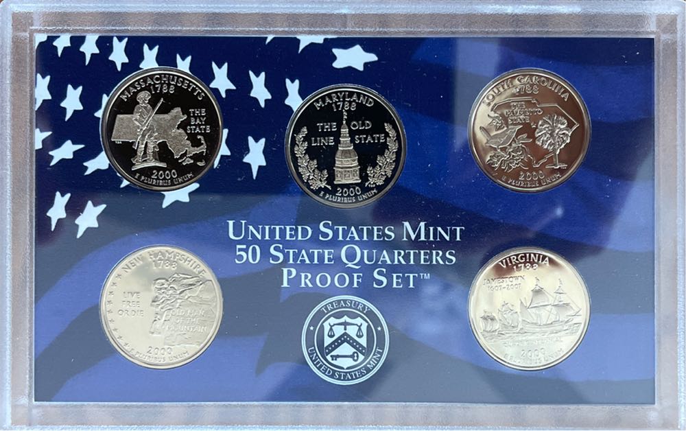 2000 US Mint 50 States Quarters Proof Set  coin collectible - Main Image 4