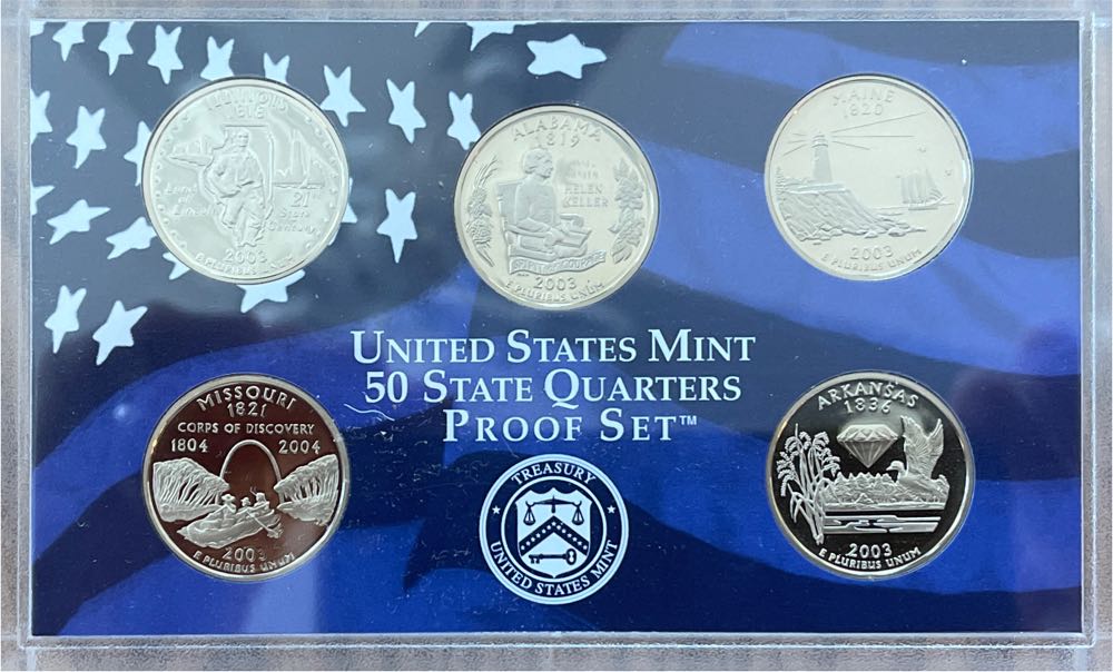 Proof Set Silver State Quarters 2003  coin collectible - Main Image 4