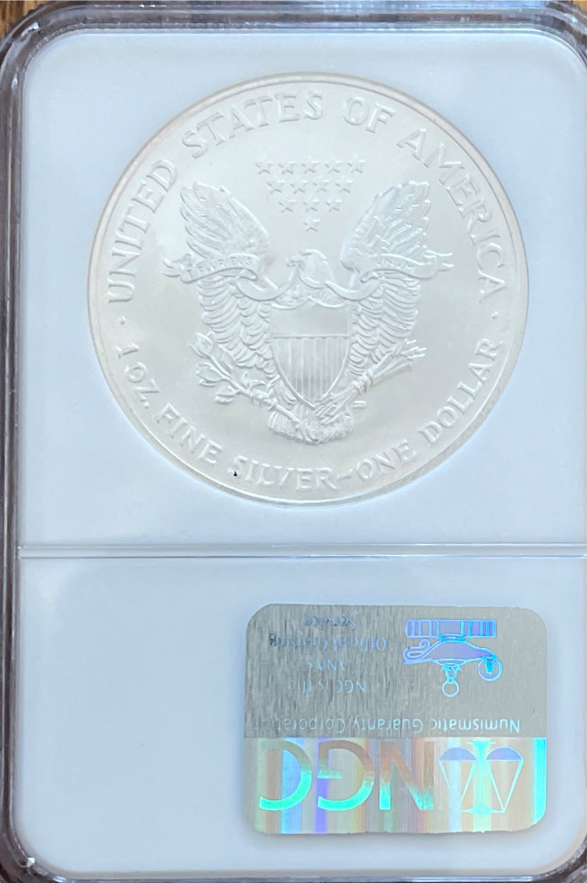 2003 US Mint American Eagle One Ounce Silver Uncirculated  coin collectible - Main Image 2