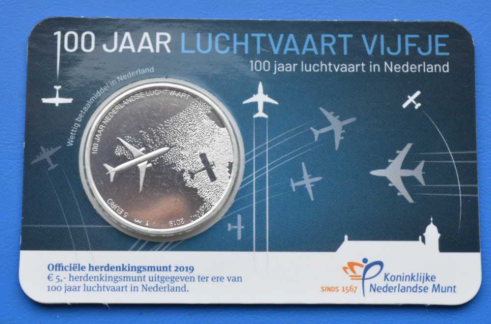 Luchtvaart, 100 Jaar Vijfje  coin collectible [Barcode 8717399200059] - Main Image 2