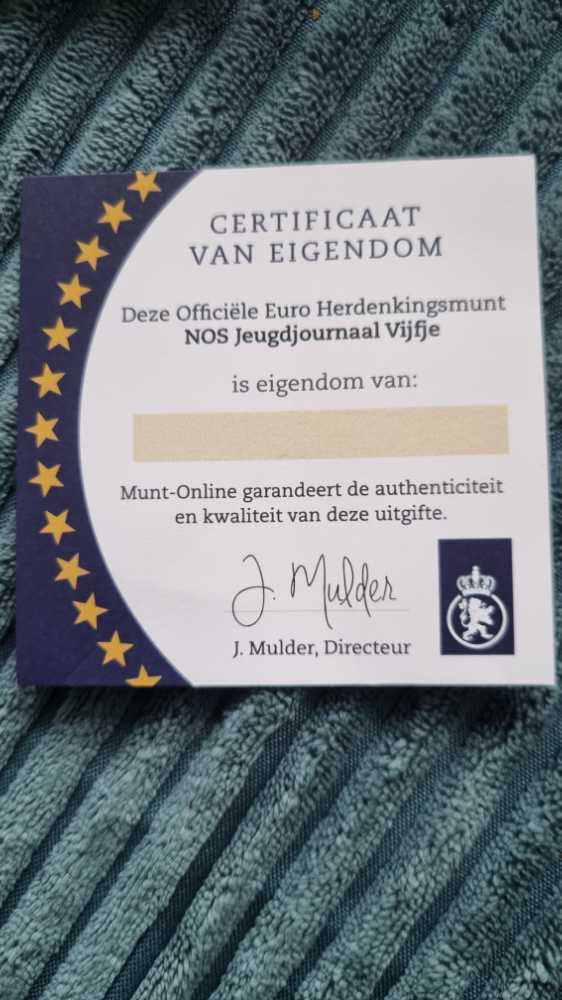 NOS Jeugdjournaal Vijfje, 40 Jaar   coin collectible - Main Image 3