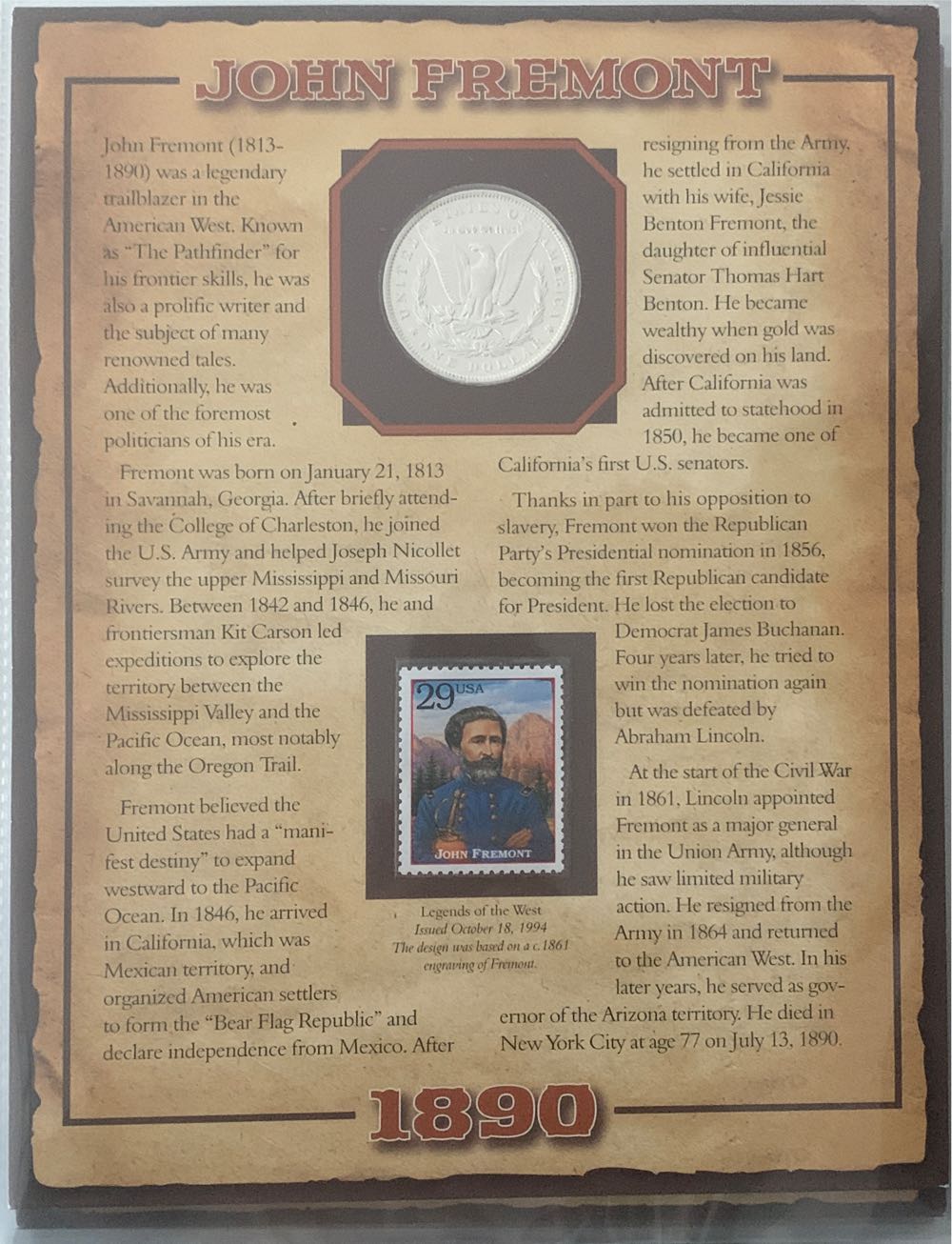 PCS: 1890 Morgan Silver Dollar  coin collectible - Main Image 2