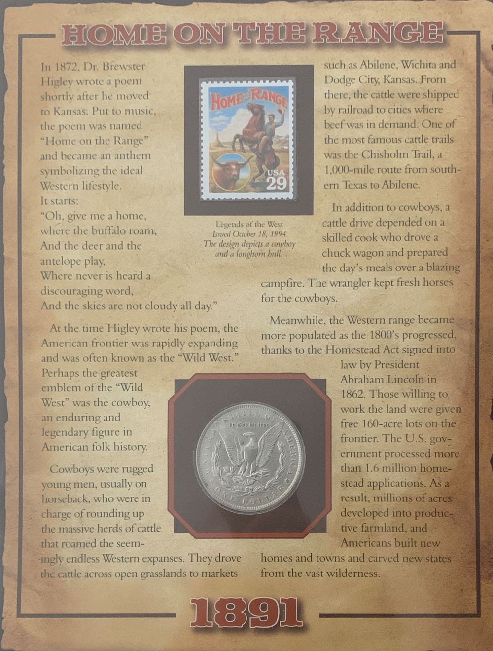 PCS: 1891 Morgan Silver Dollar  coin collectible - Main Image 2