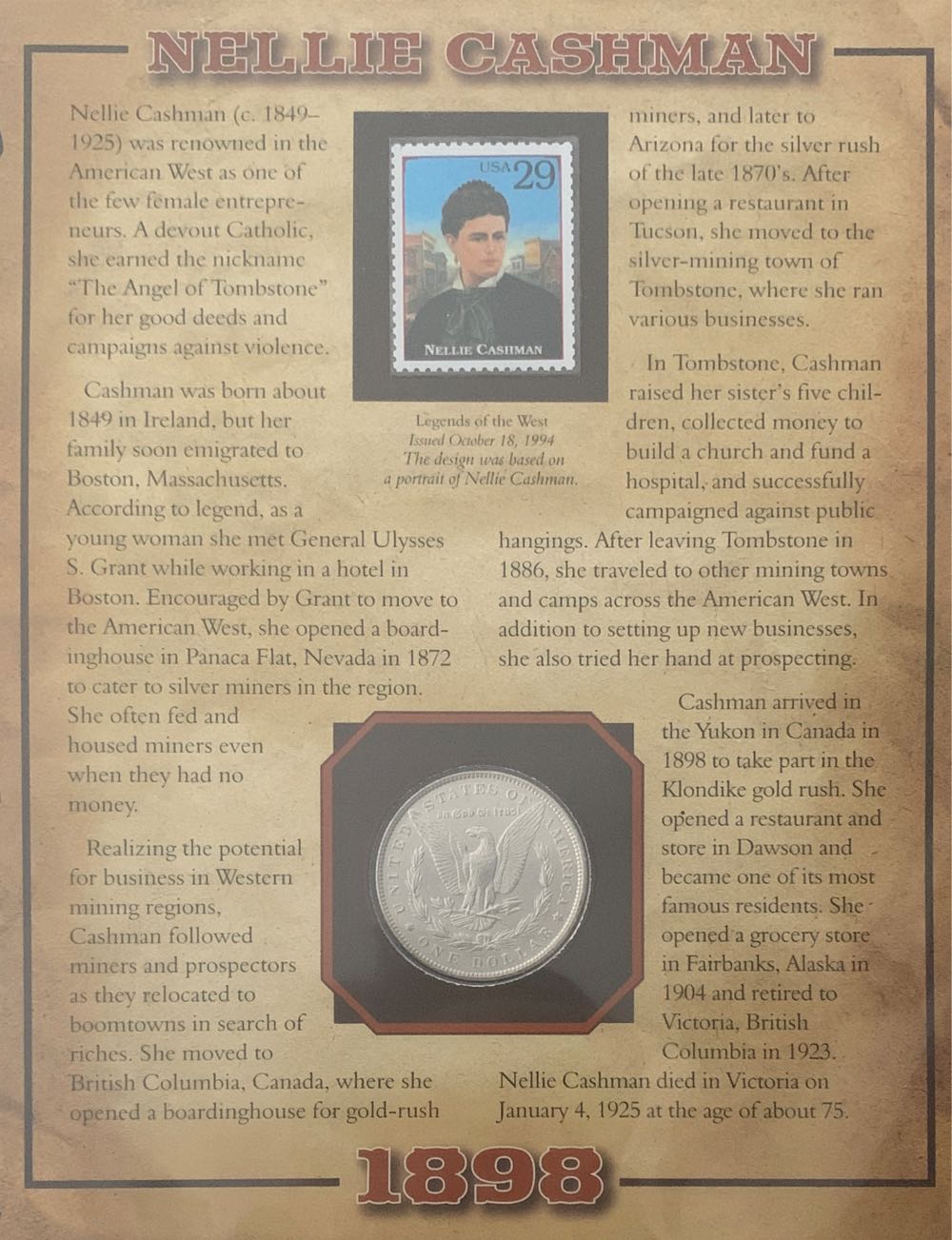 PCS: 1898 Morgan Silver Dollar  coin collectible - Main Image 2