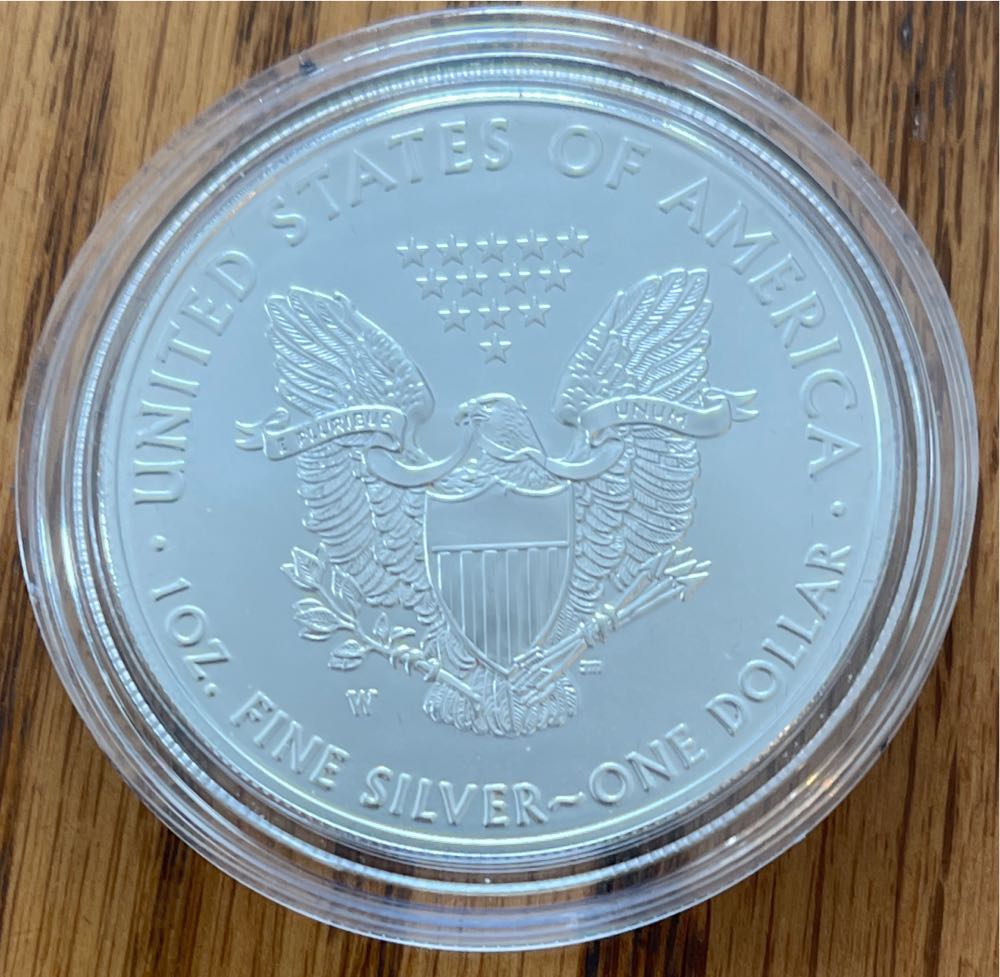 2019 W US Mint American Eagle One Ounce Silver Uncirculated  coin collectible - Main Image 3