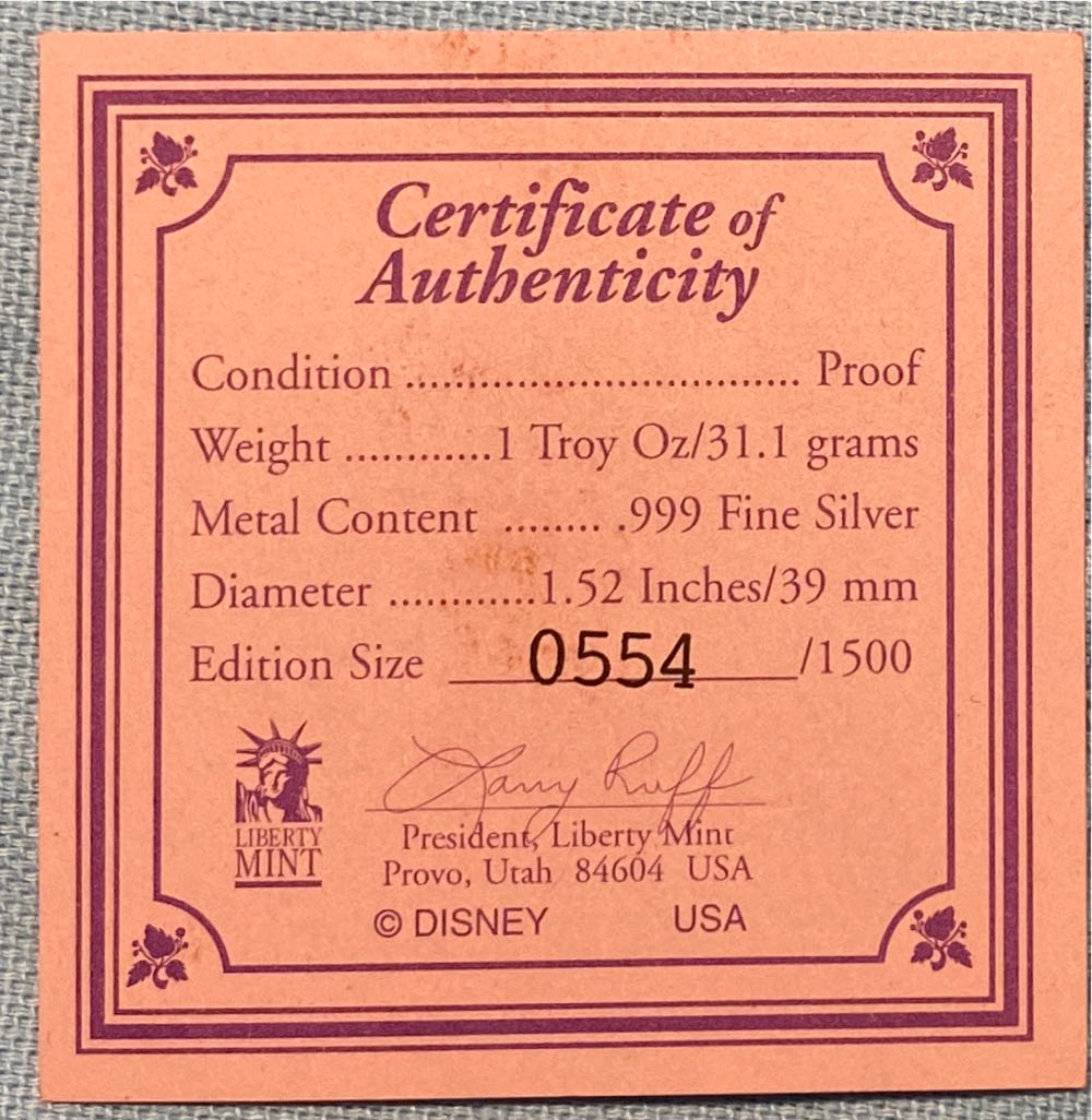 Beauty and the beast 5th anniversary  coin collectible - Main Image 2