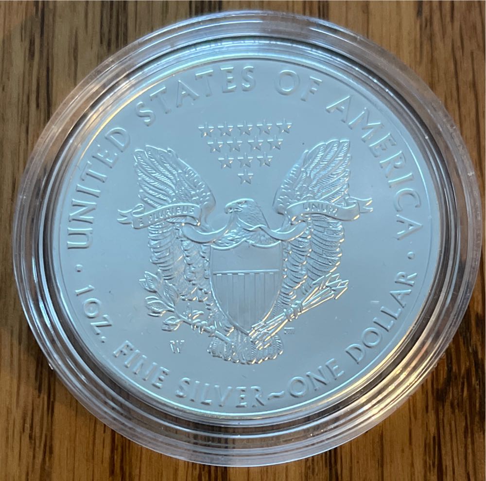 2016 W US Mint American Eagle One Ounce Silver Uncirculated  coin collectible - Main Image 3