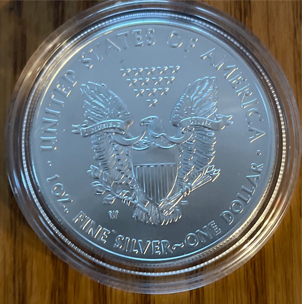 2012 W US Mint American Eagle One Ounce Silver Uncirculated  coin collectible - Main Image 3