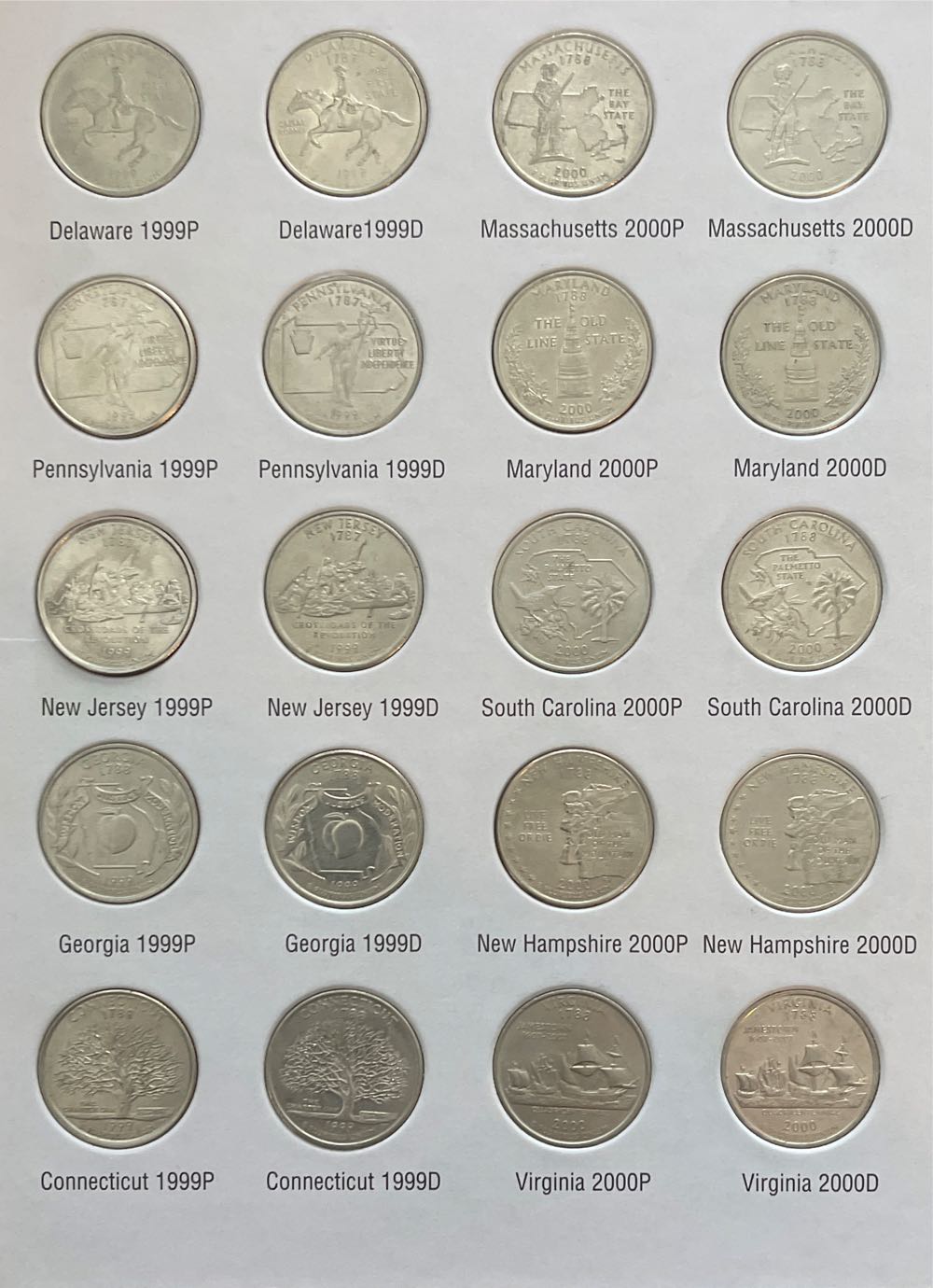 1999-2003 P&D 50 State Quarters  coin collectible - Main Image 2